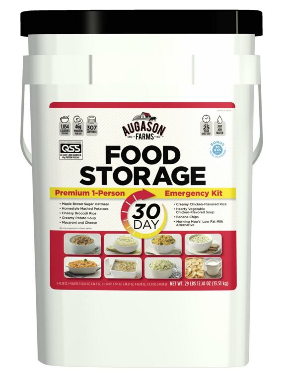 Augason Farms 1-Person 30-Day Emergency Food Supply – QSS-Certified