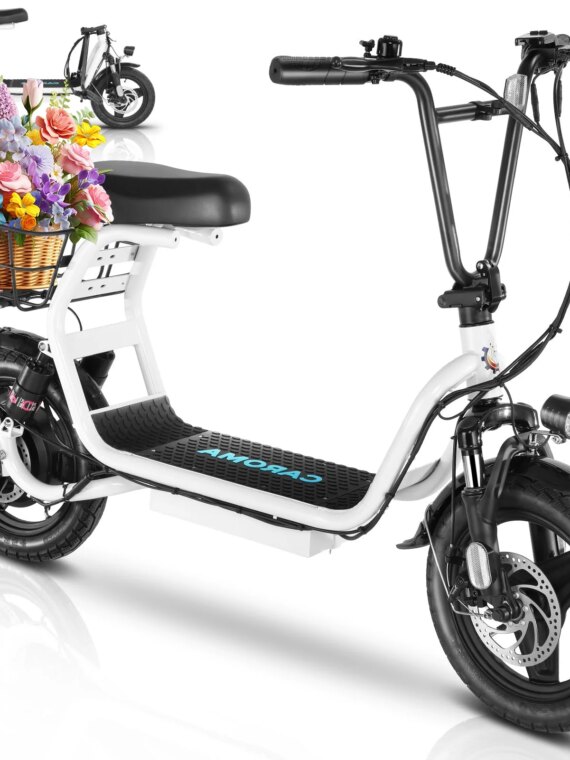 Caroma Electric Scooter for Adults, 500W Motor(Peak 819W), Max Range 25Miles & Max Speed 20Mph, 14