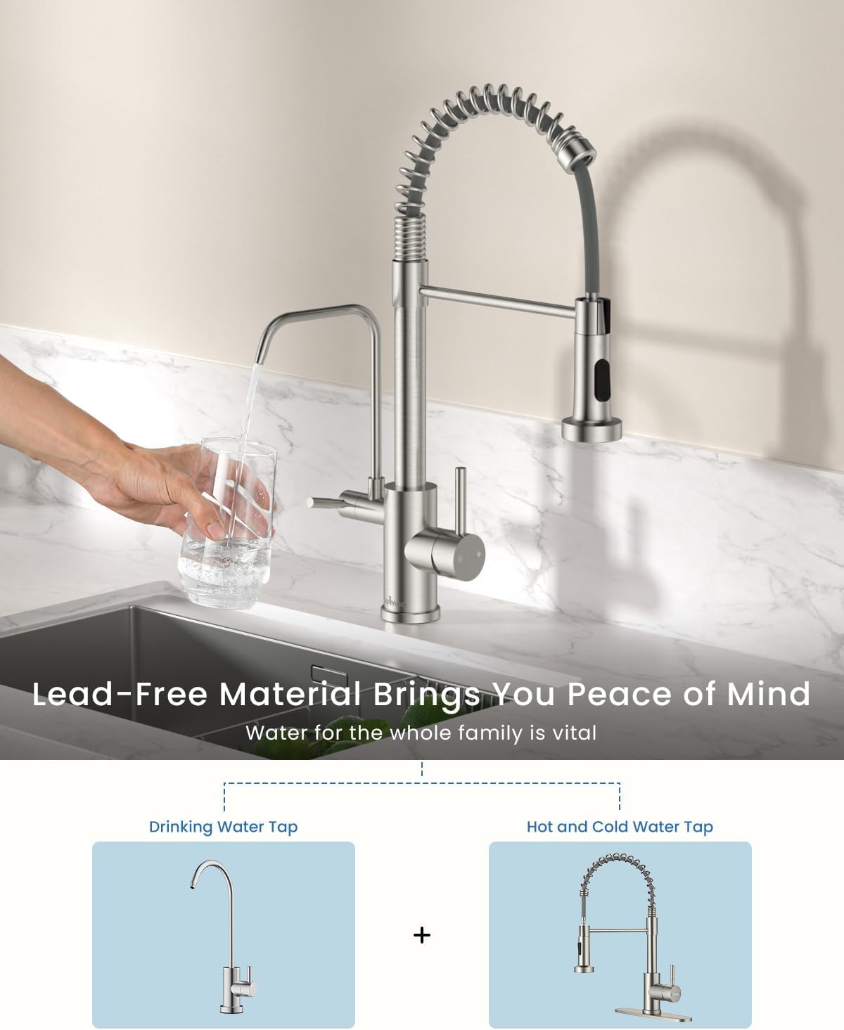Black Touchless Kitchen Faucet with Soap Dispenser, Motion Sensor Activated Hands-Free Automatic Faucet for Sink with Pull Down Sprayer, Single Handle Smart Faucets for Kitchen Sink