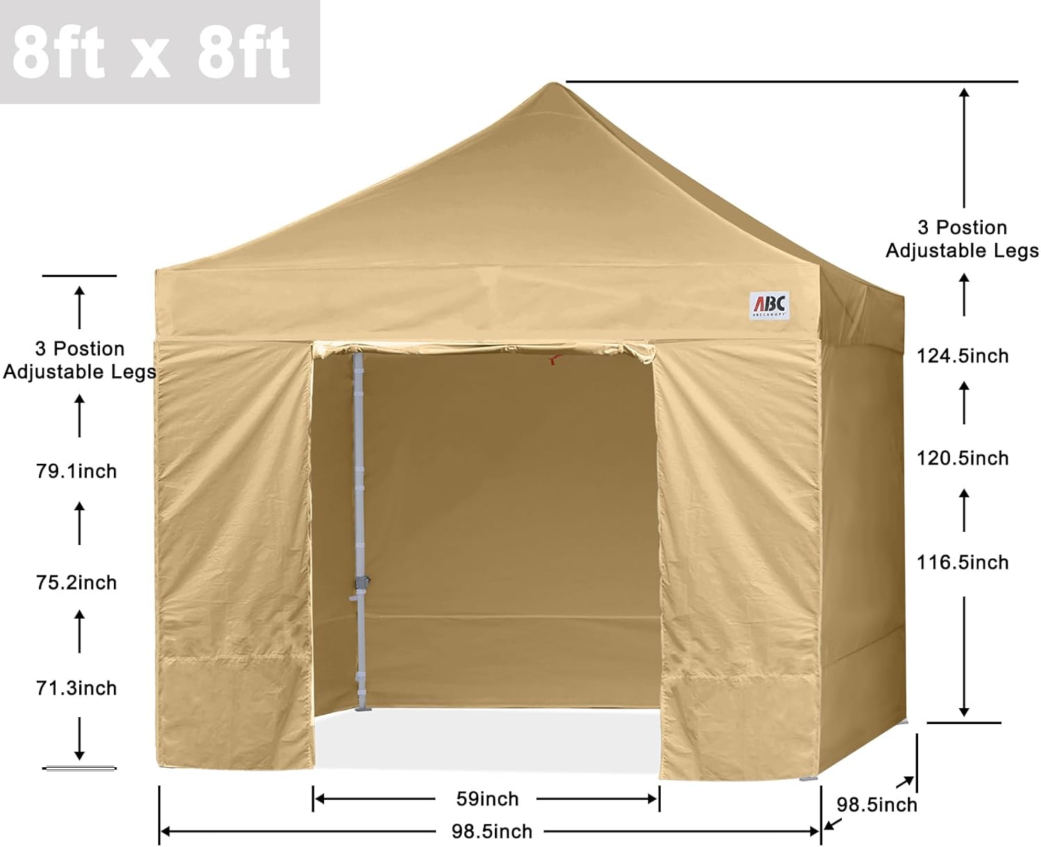 Easy Pop Up Canopy Tent 10×10 with Sidewalls