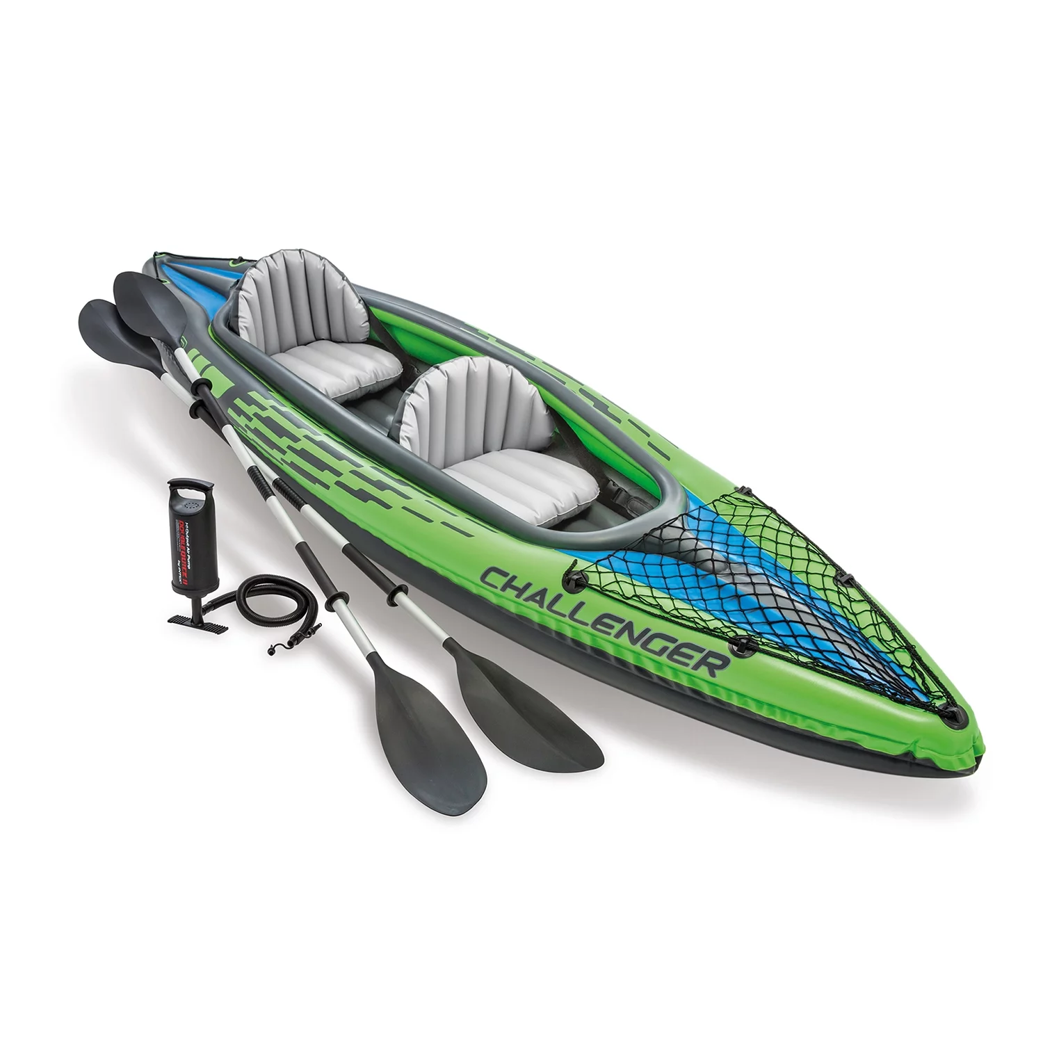 2026 Intex Challenger K2 Inflatable Kayak with Oars and Hand Pump