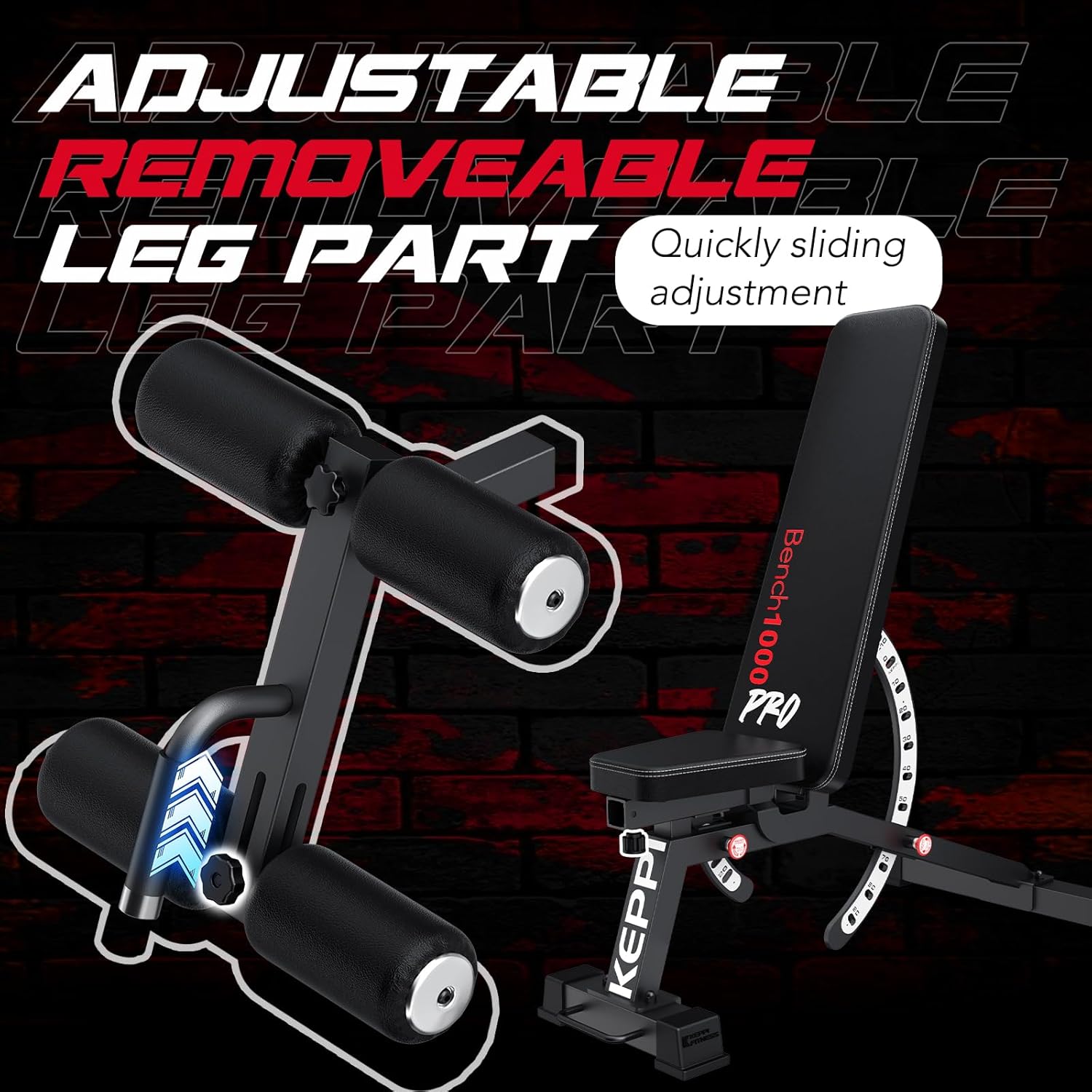 1200Lb Heavy Duty Adjustable Weight Bench Set