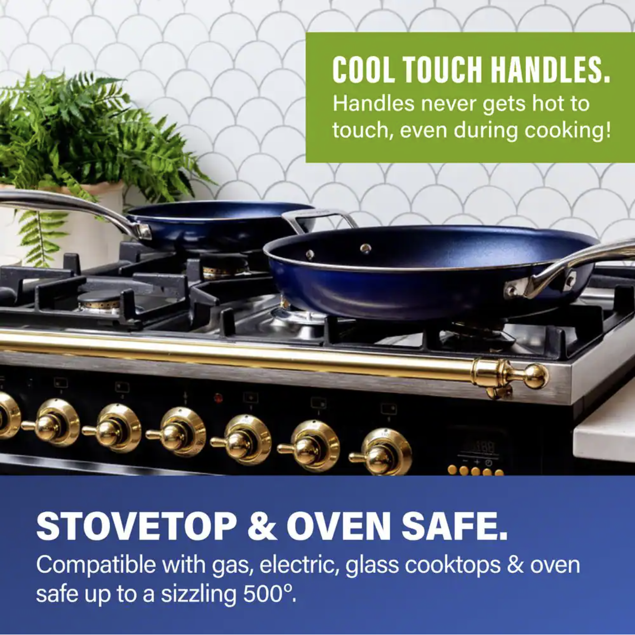 Granitestone Classic Blue 20-Piece Aluminum Ultra-Durable Non-Stick Diamond Infused Cookware and Bakeware Set?? Last Day For Clearance