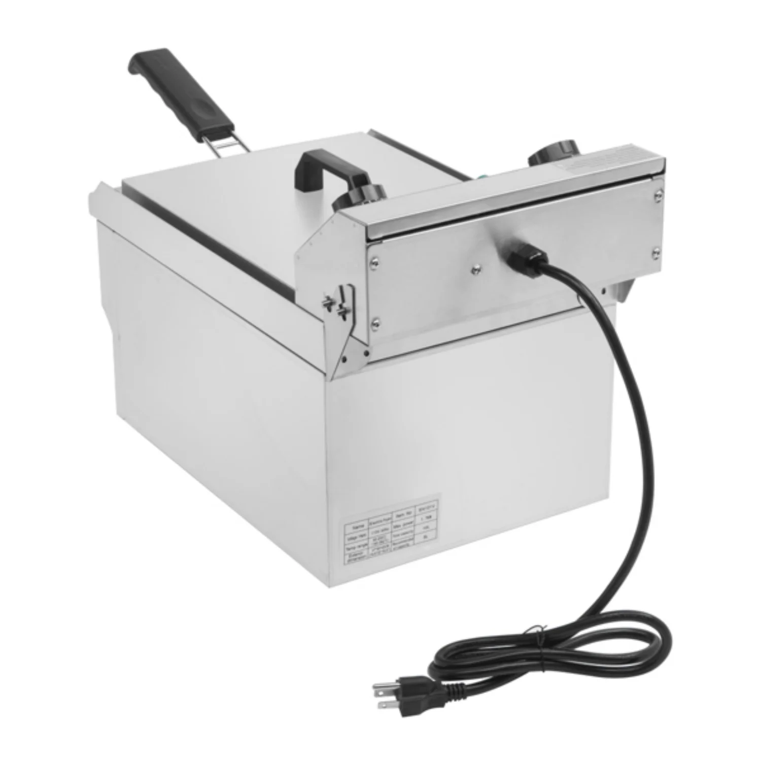 2026 Electric Deep Fryer 8.5QT/8L Total Capacity 12.5qt/11.8l Stainless Steel Faucet Single Tank Deep Fryer 1700W Max (8L Large Fryer Blue / Large Handle)