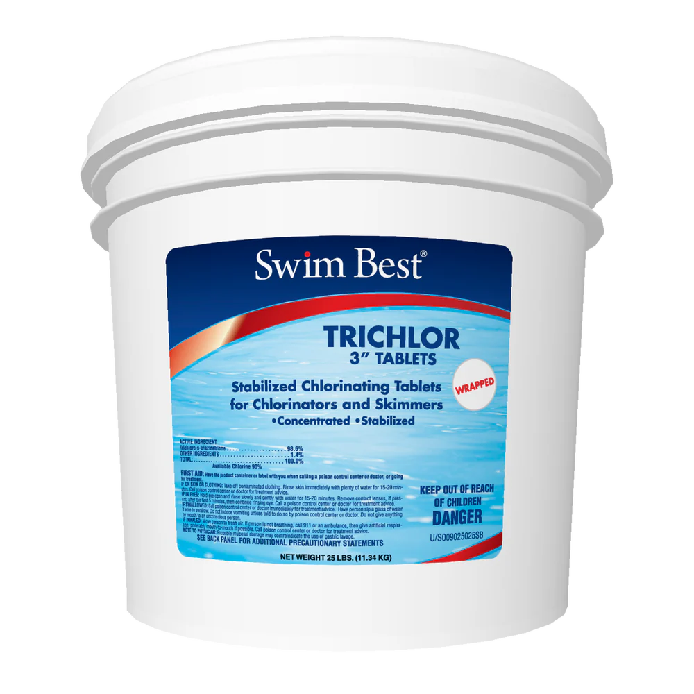 Stabilized Trichlor Chlorine Tablets, wrapped – 25 lb