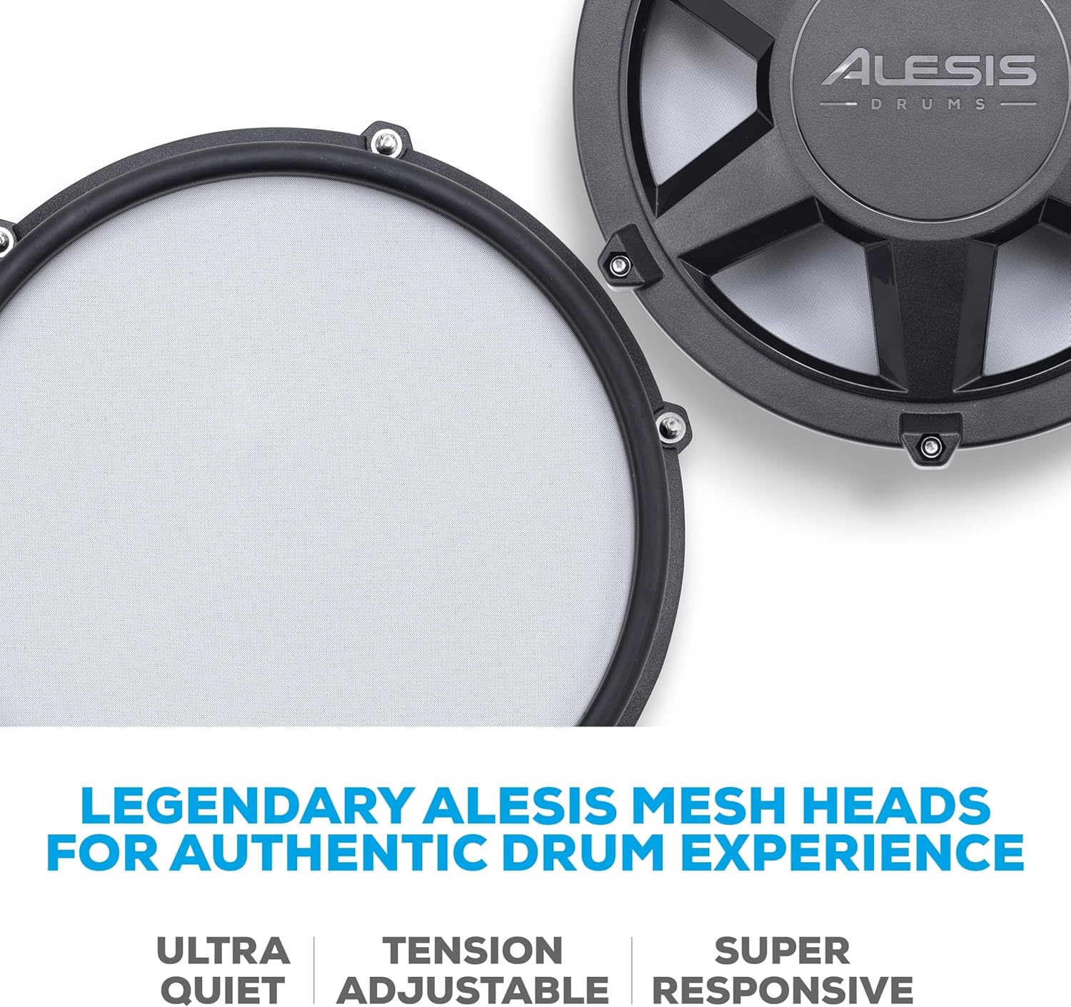 Max Electric Drum Set with Mesh Pads & Bluetooth