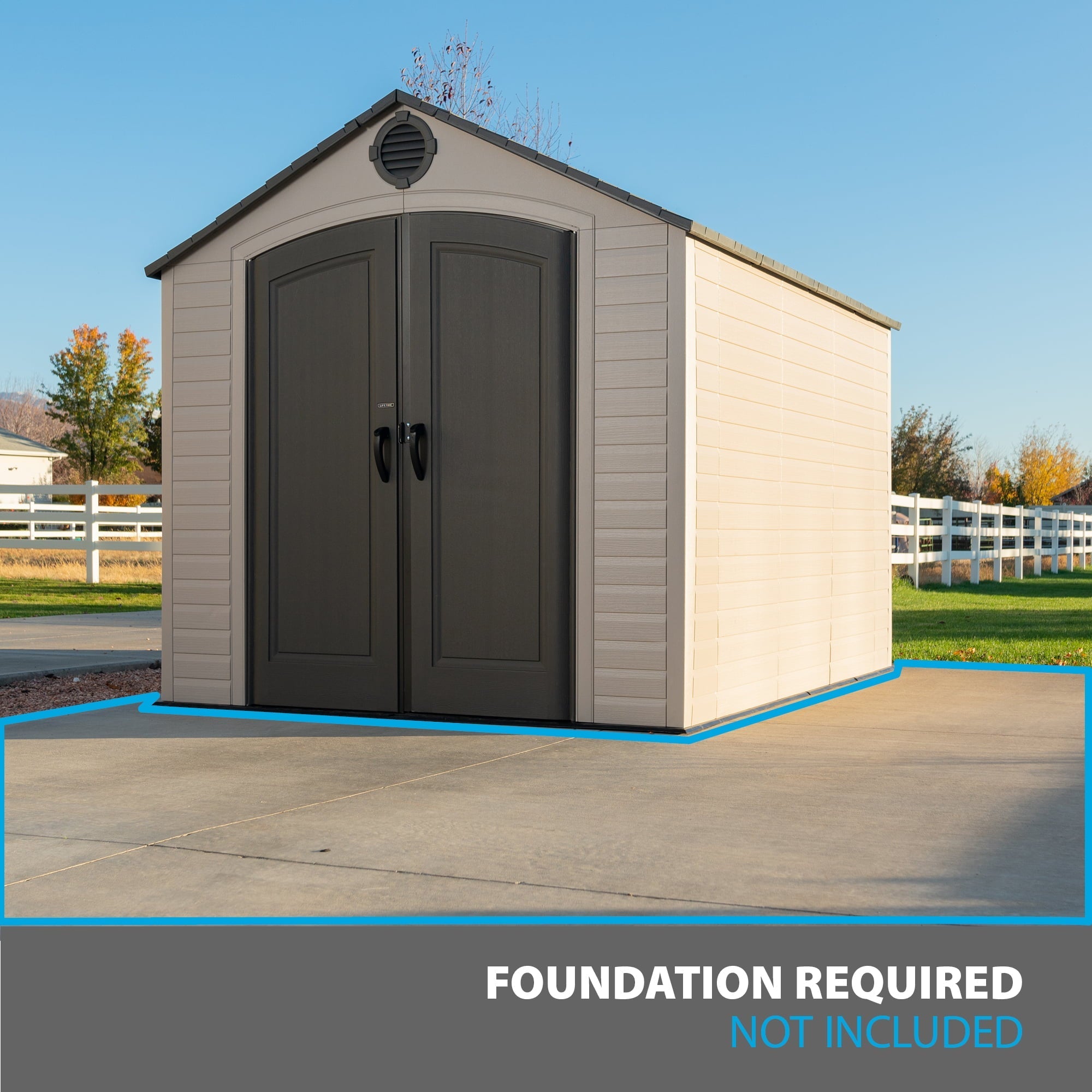 2026 Lifetime 8 Ft. x 10 Ft. Outdoor Storage Shed
