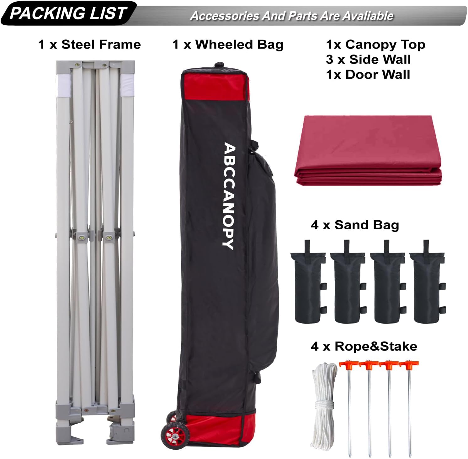 Easy Pop Up Canopy Tent 10×10 with Sidewalls