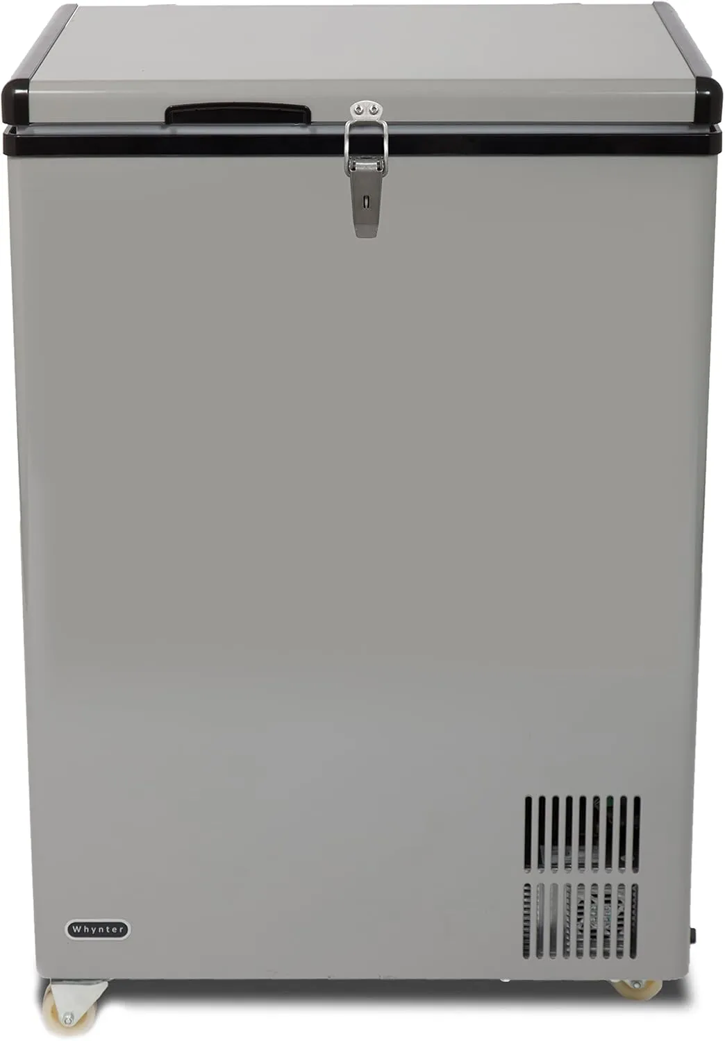 FM-65G 65 Quart Portable Refrigerator and Deep, AC 110V/ DC 12V, Real Chest Freezer for Car, Home, Camping, and RV with-8°F to 50°F Temperature Range, Gray, One Size