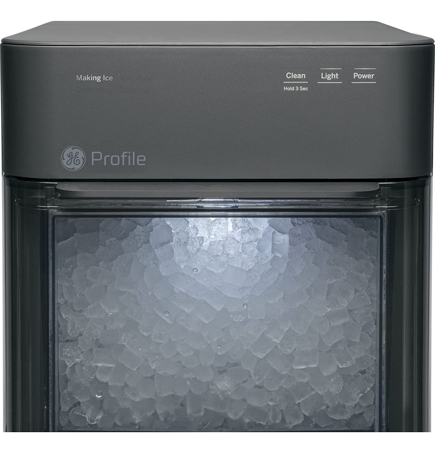 2.0 Countertop Nugget Ice Maker | Ice Machine with WiFi Connectivity | Smart Home Kitchen Essentials | Black Stainless