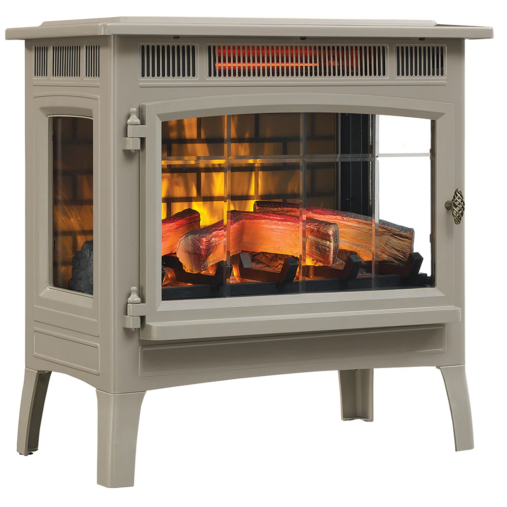 2026 Duraflame 3D French Grey Infrared Electric Fireplace Stove with Remote Control - DFI-5010-05