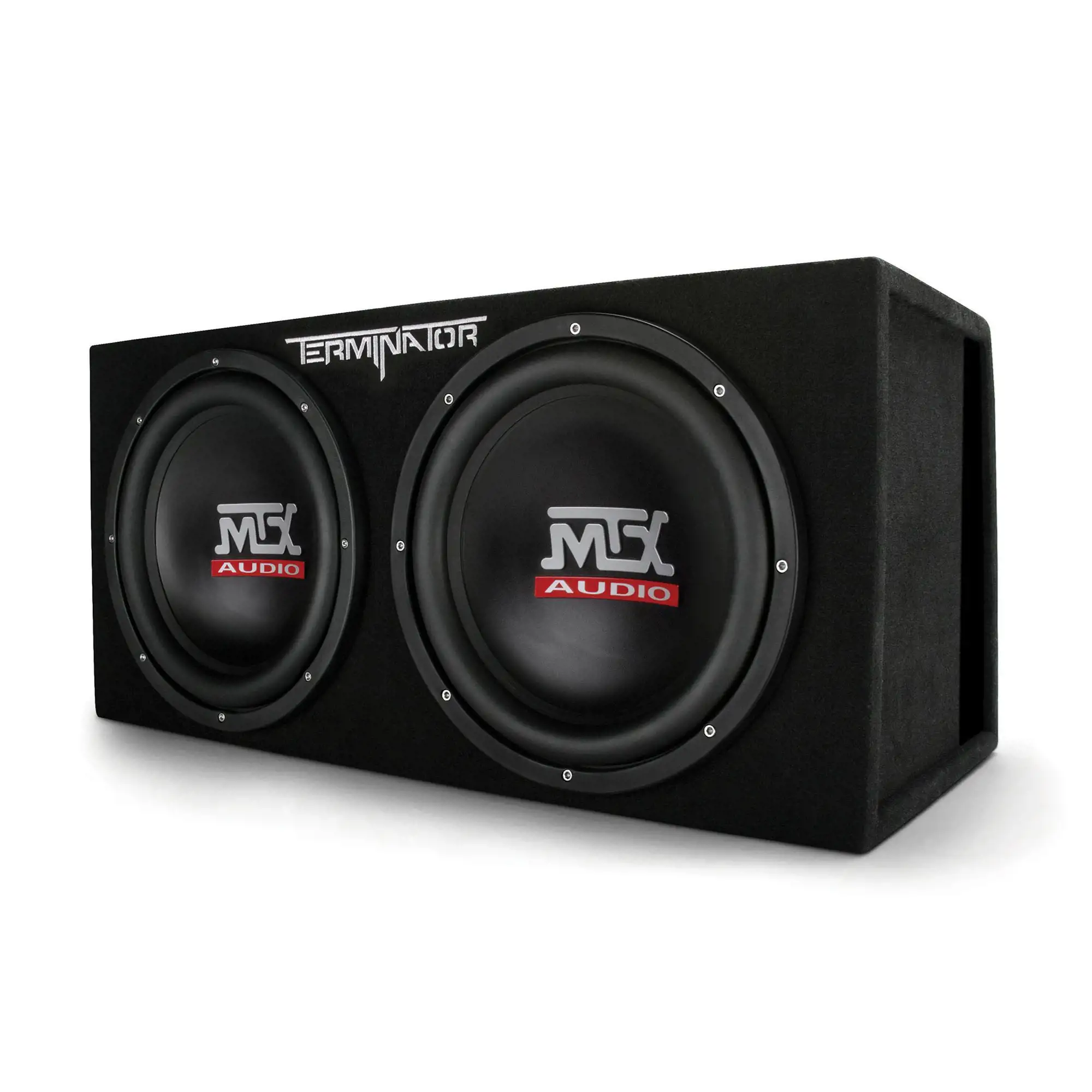 2026 MTX TNE212DV 12-Inch 2000-W Max Audio Dual Loaded Subwoofer Enclosure (4 Pack)