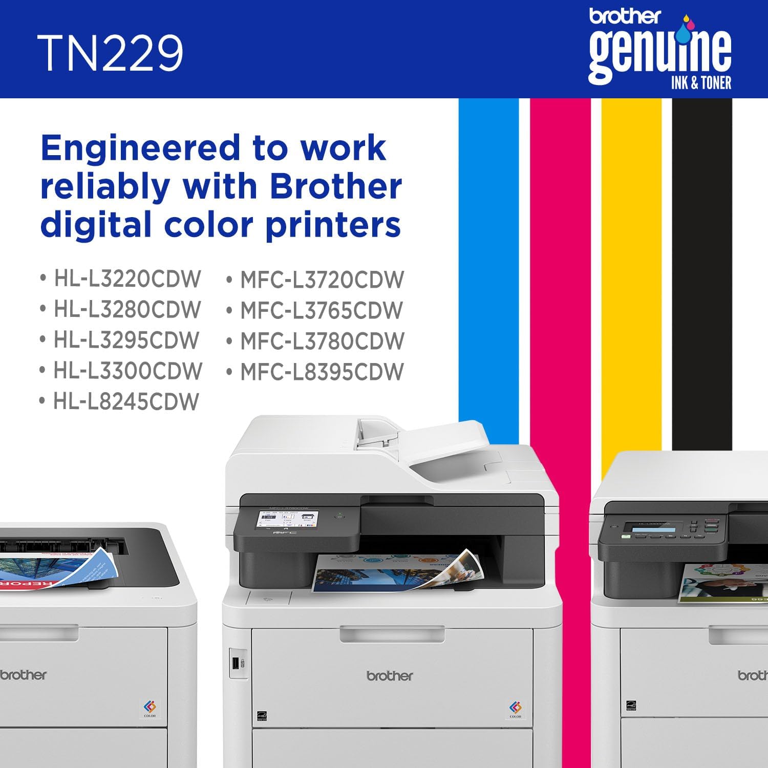 Genuine Tn2294Pk 4-Pack Toner Cartridges Set