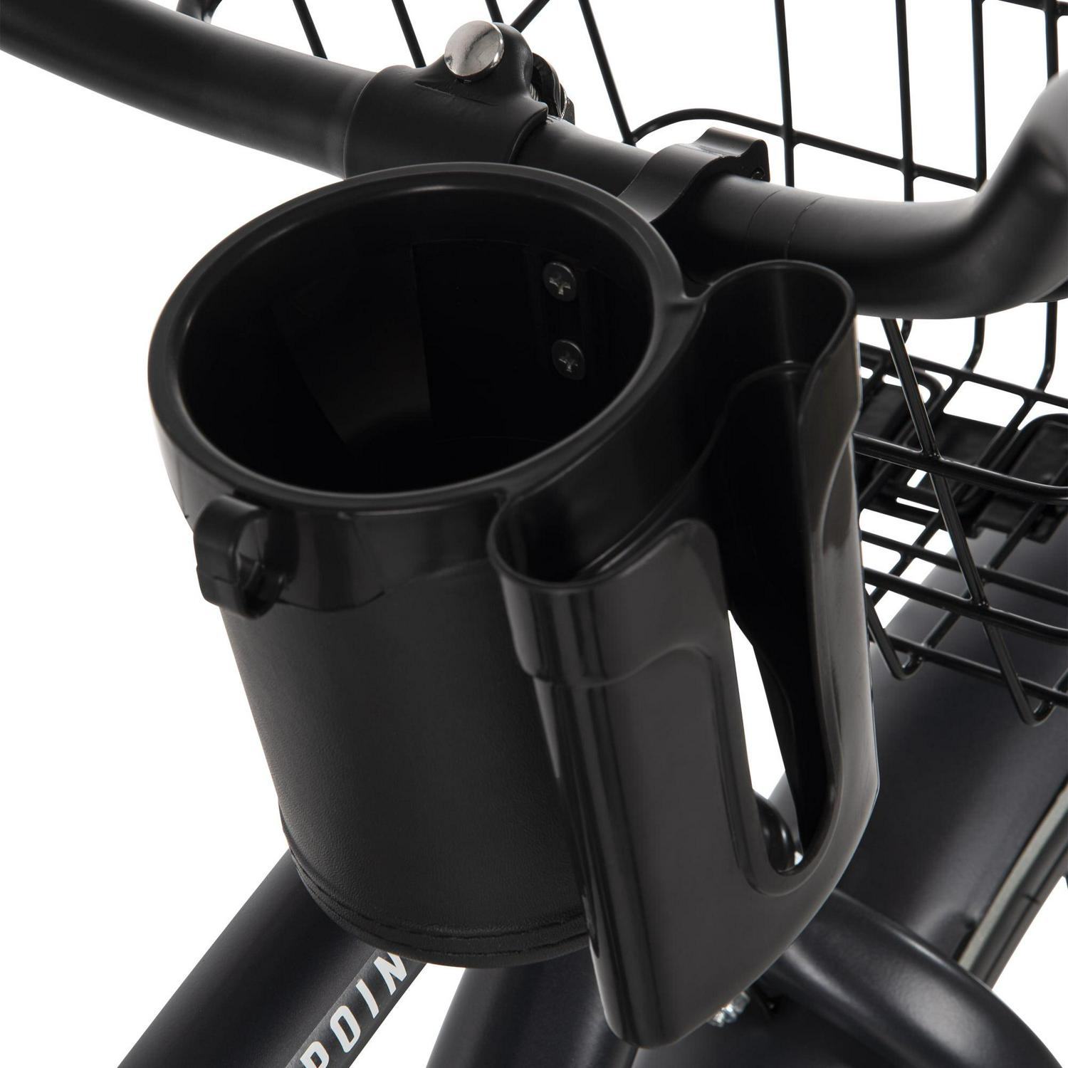 Huffy 26 Baypointe Mens Cruiser Bike with Basket, Gray