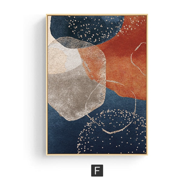 Abstract Morandi Watercolor Line
