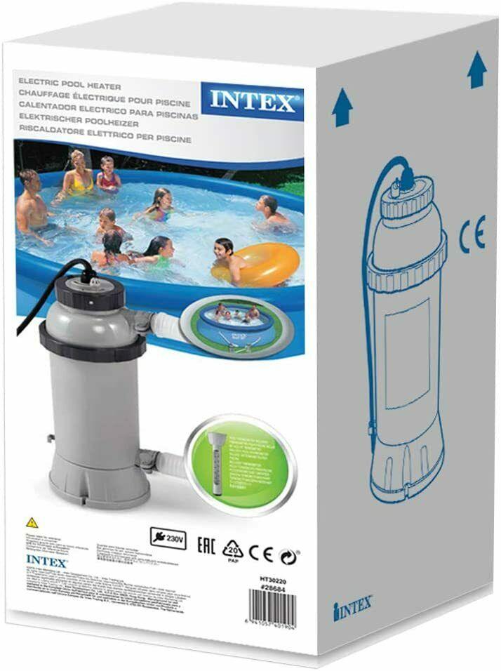 2026 Intex 28684 Electric Pool Heater, 3000W, for Above Ground Pools up to 179 7/8in, Auto Shut-off