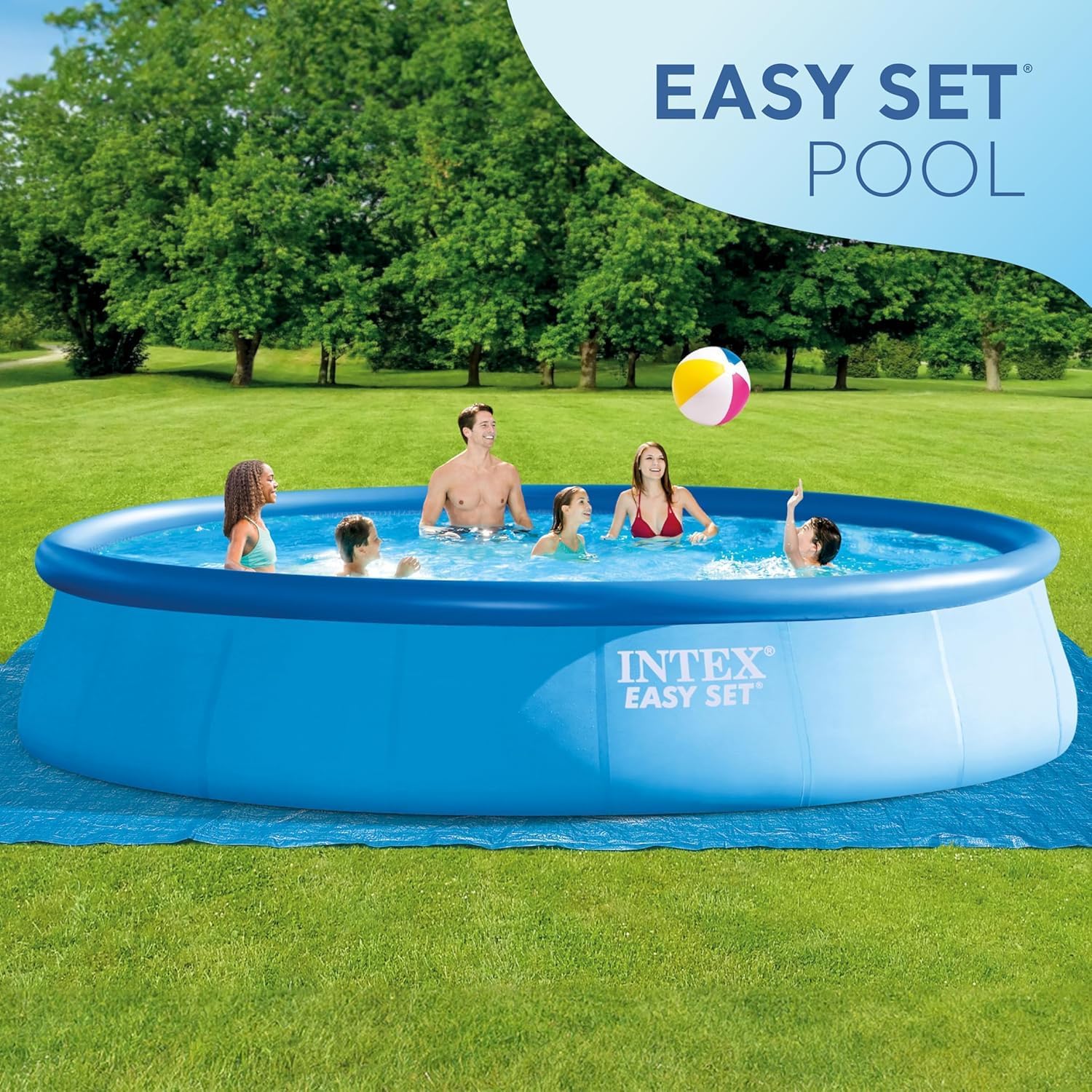 28167Eh Easy Set Inflatable Pool 15ft x 48in
