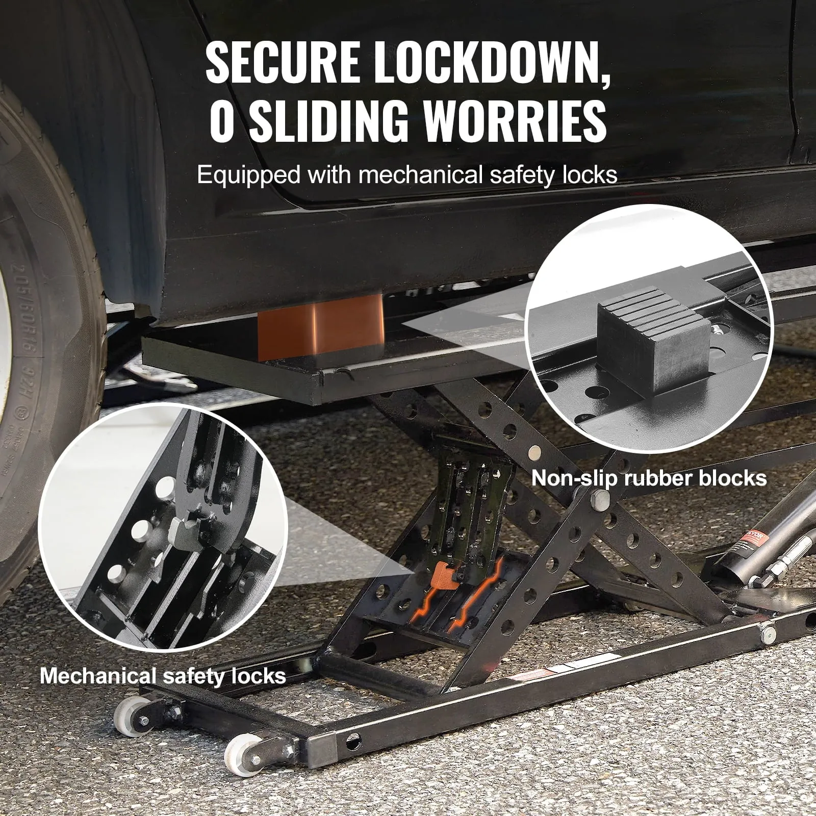 2026 Portable Car Lift 5000 LBS Automatic Car Lift System Jack for Home Garage