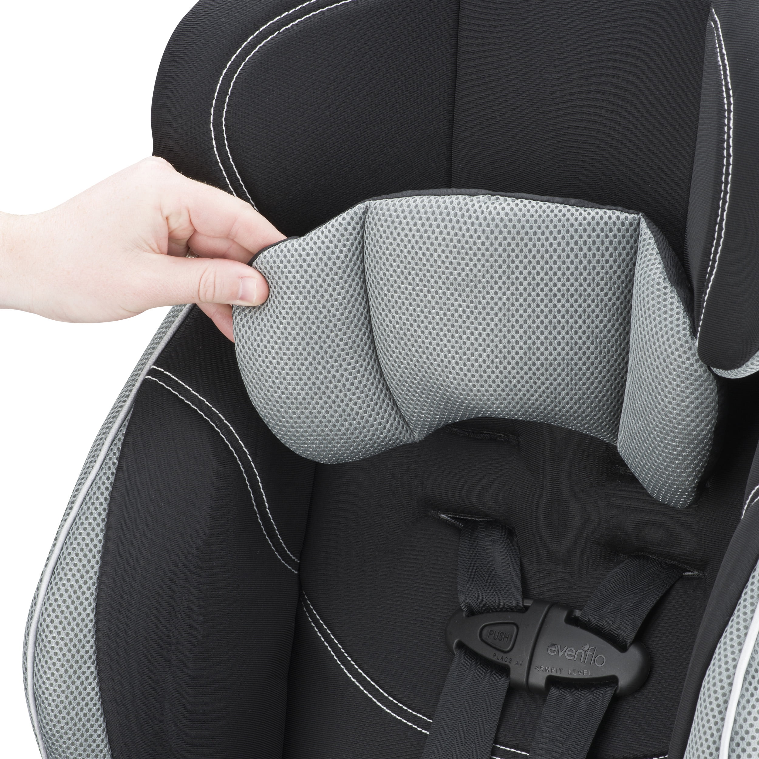 2026 Evenflo Chase LX Harnessed Toddler Booster Car Seat (Jameson Gray)