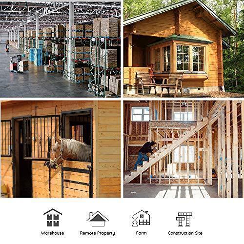 2026 3G/4G LTE Outdoor Solar-Powered Celluar Security Camera, Wirefree Rechargeable Battery Camera System