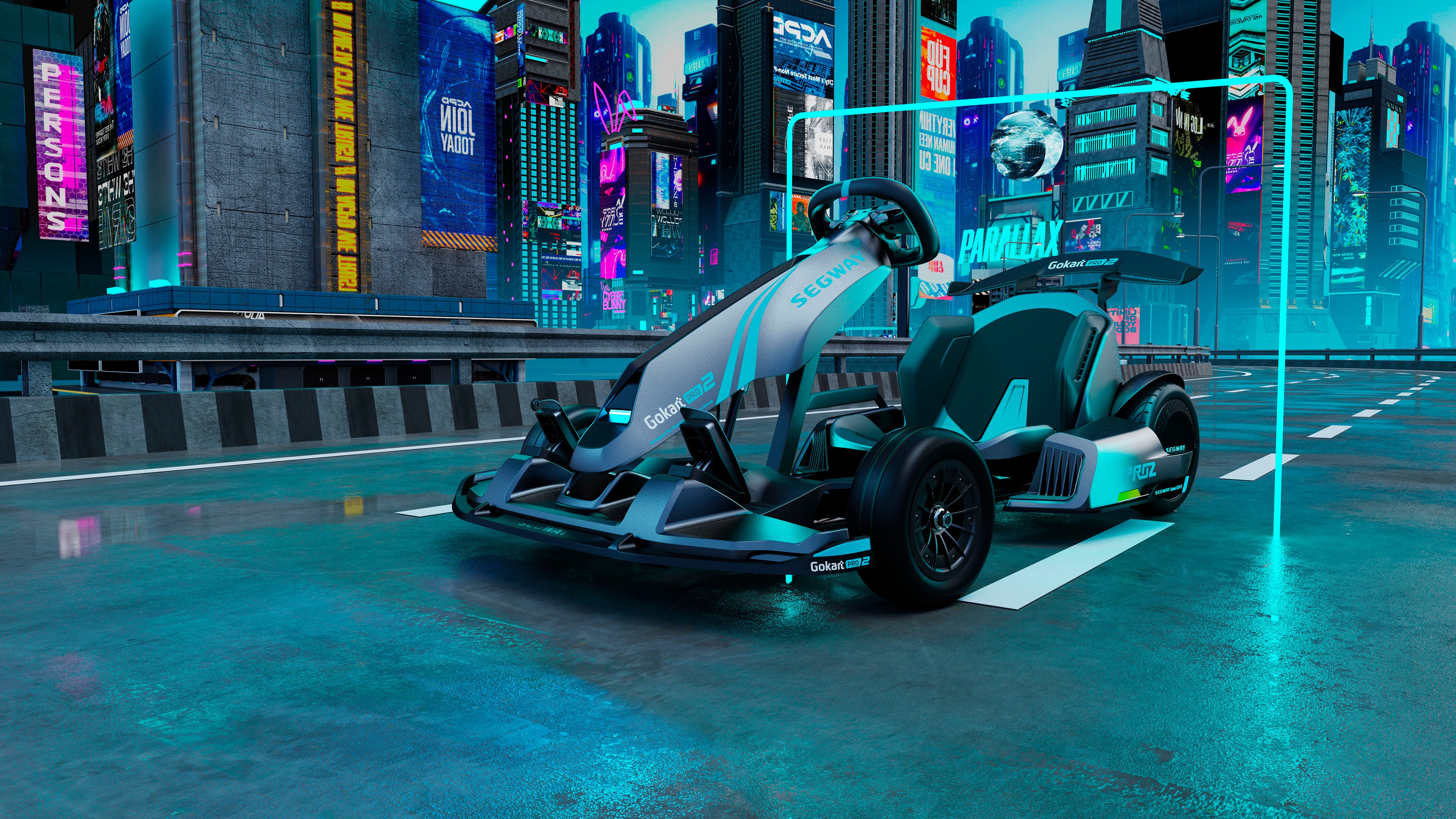 2025 Segway – Go Kart Pro 2 w/15.5 mi Max Operating Range & 26.7 mph Max Speed – Gray