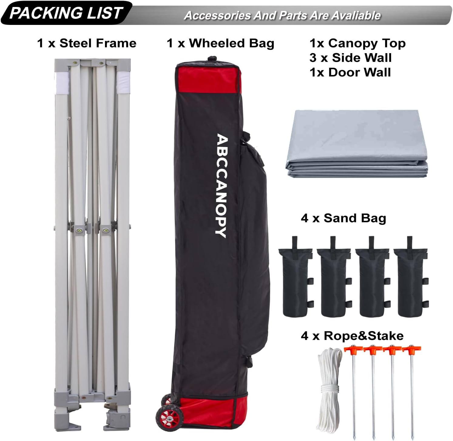 Easy Pop Up Canopy Tent 10×10 with Sidewalls