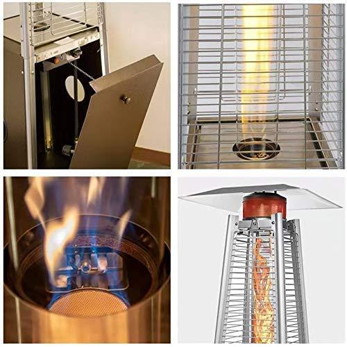 2026 2-Sets Pyramid Outdoor Heater Standing, 42,000 Btu Tower Patio Heaters Propane