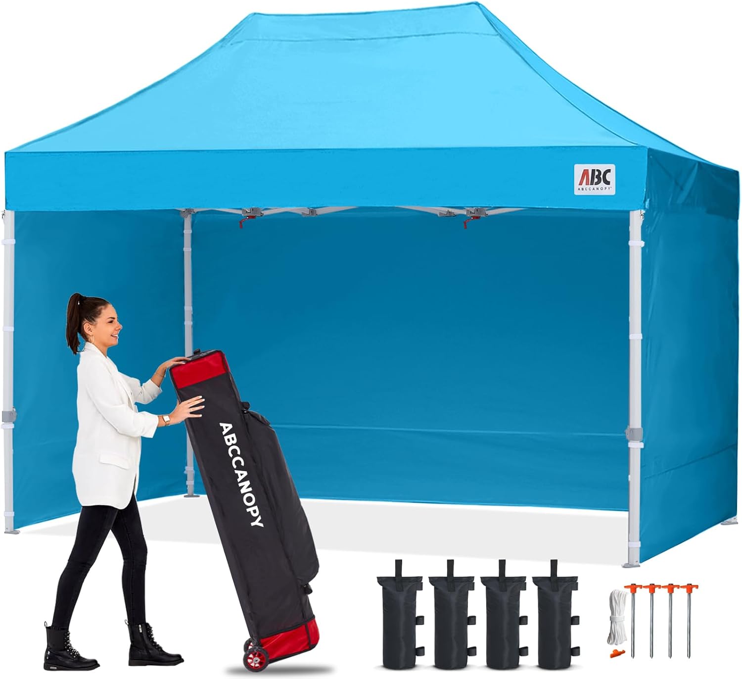 Easy Pop Up Canopy Tent 10×10 with Sidewalls