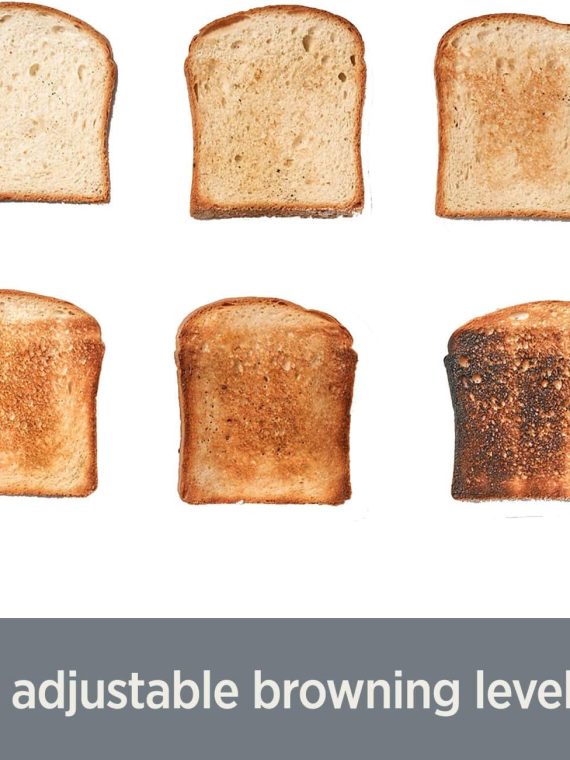 All-Clad 10942223917 Stainless Steel Digital Toaster with Extra Wide Slot, 4-Slice, Silver – 2-Slice