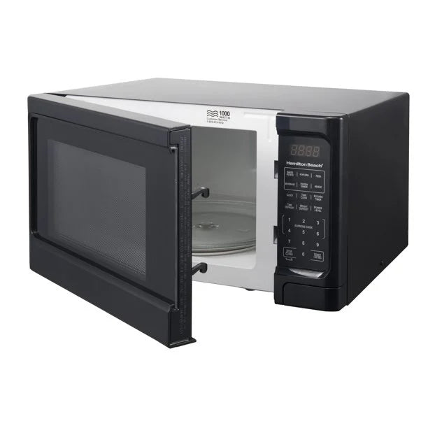 2026 Hamilton Beach 1.1 Cu. Ft. Sleek Black Digital Microwave - Effortless Touchpad Controls