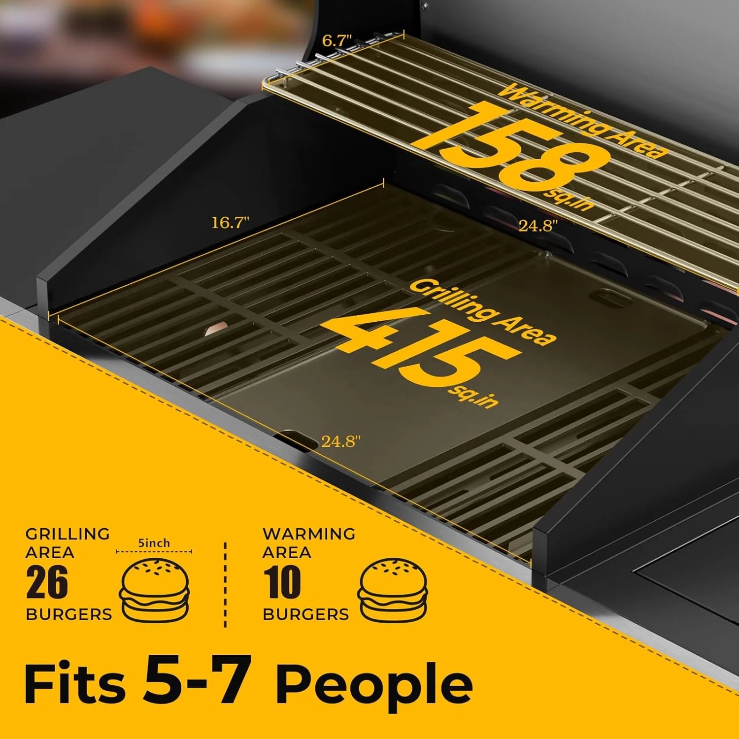 2026 3 & 4-Burner Propane Gas Grills with Side Burners, for Outdoor Cooking, BBQ, Patio, Camping