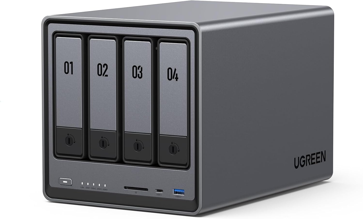 Nasync DXP2800 2-Bay NAS with Intel N100 CPU