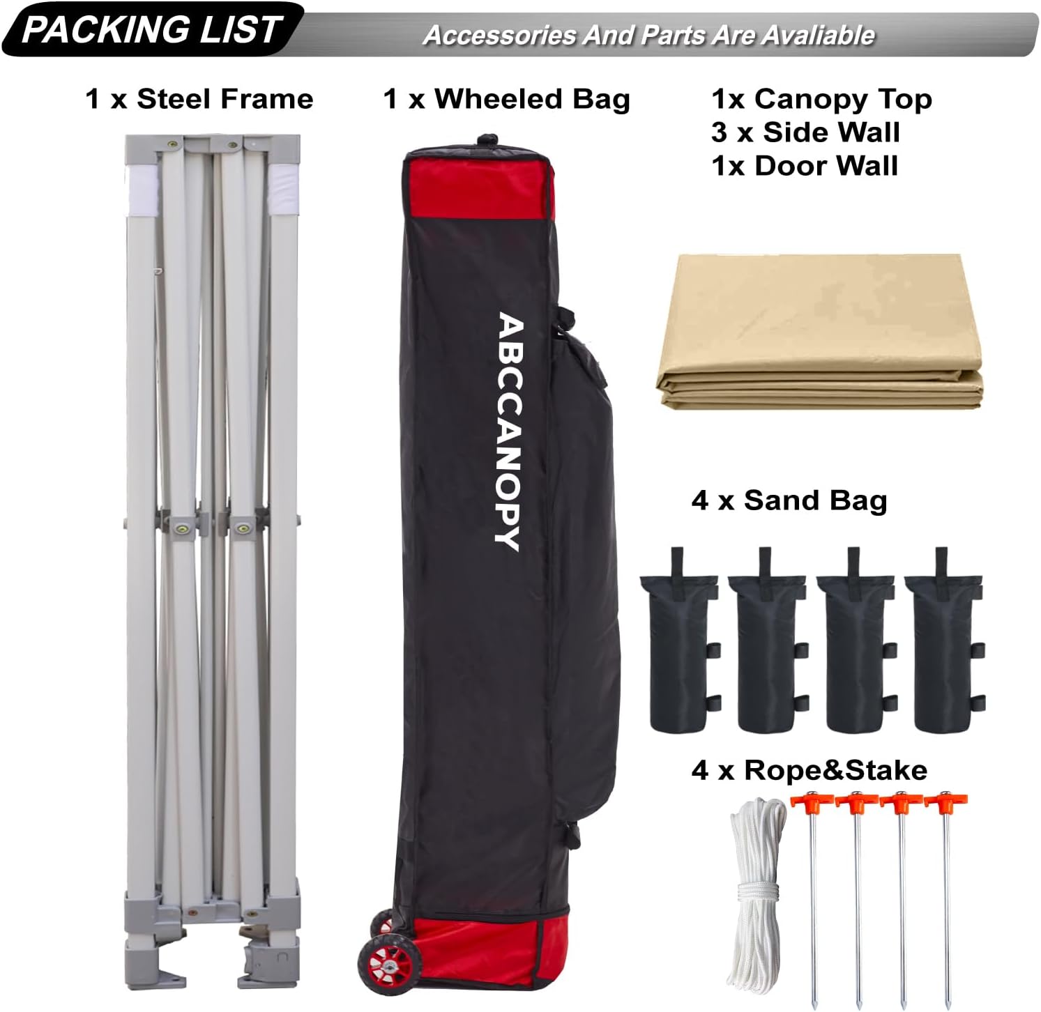 Easy Pop Up Canopy Tent 10×10 with Sidewalls