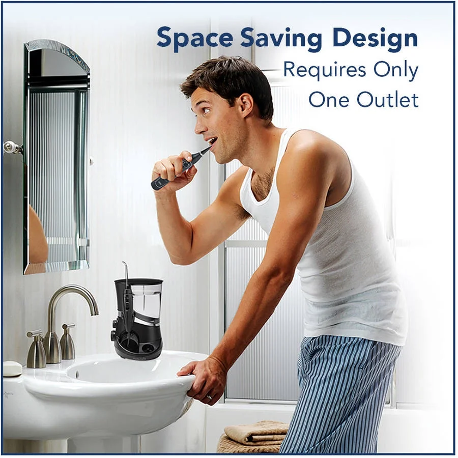 2026 Waterpik Complete Care 5.0 Water Flosser + Sonic Toothbrush, Black