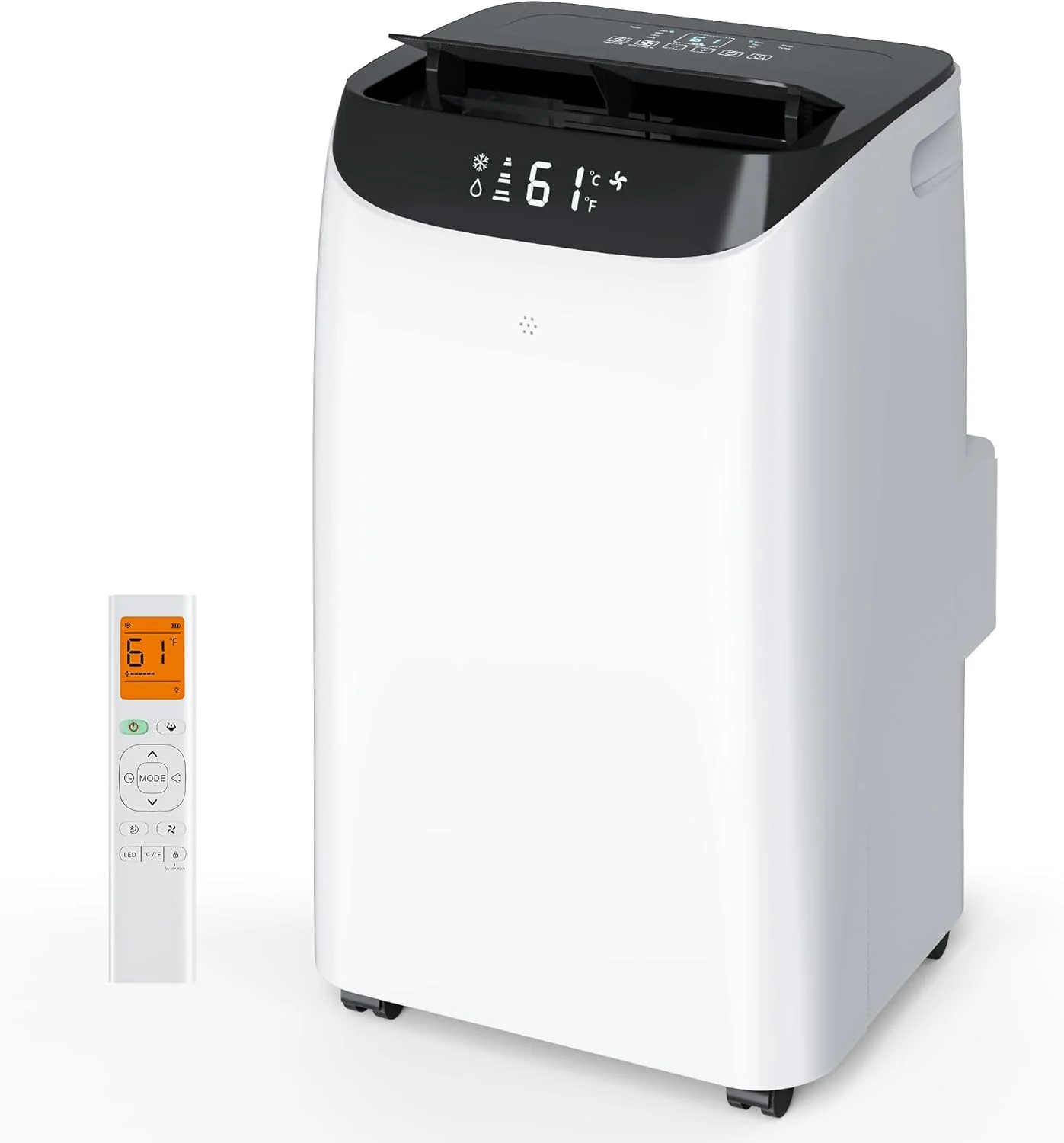 16000BTU Portable Air Conditioners with Remote, Free Stand Cooling Portable AC Unit for Room up to 800 sq.ft, with Dehumidifier & Fan, Dual Hose, Quiet Sleep Mode(45dB), Windows Kit