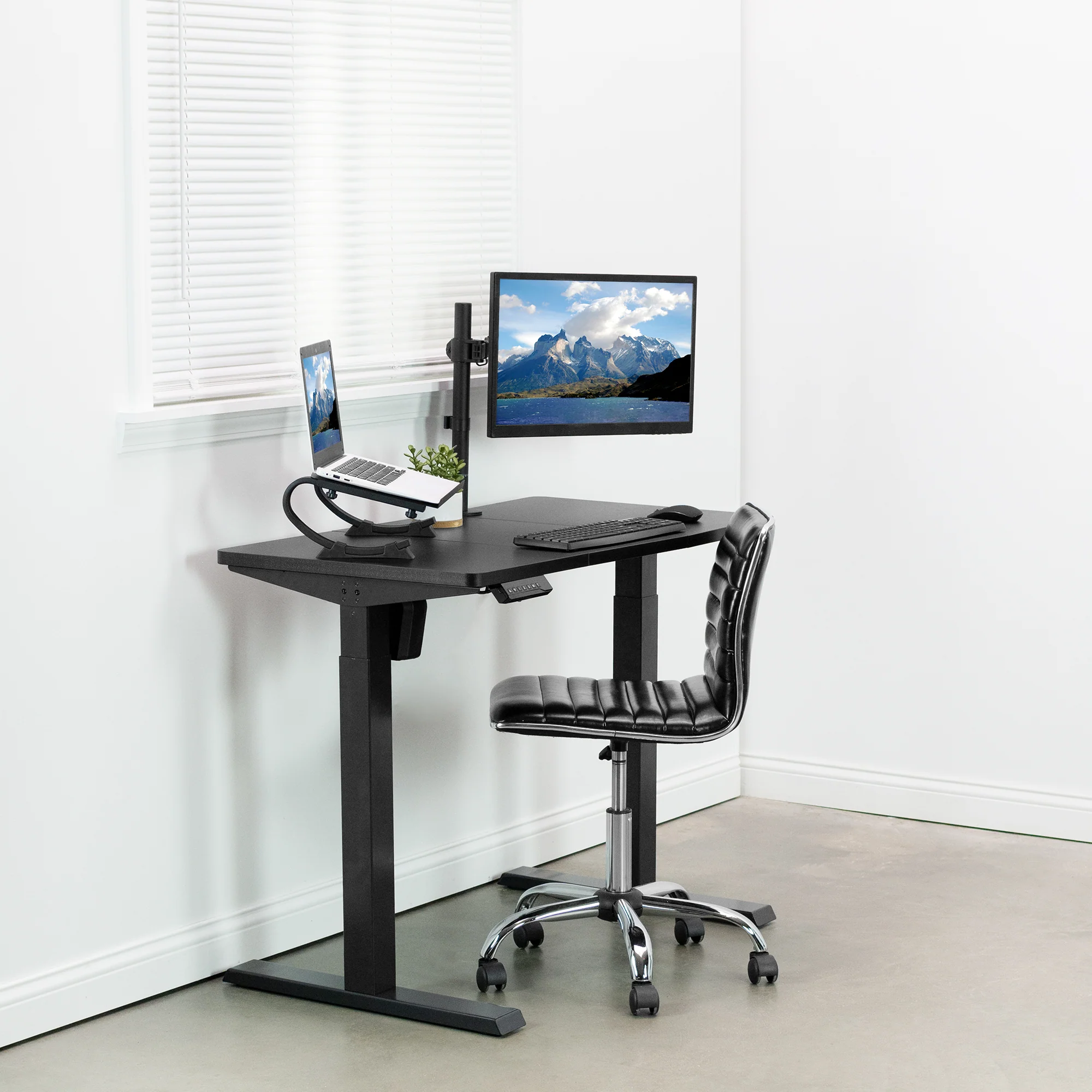 Electric Height-Adjustable Desk – Ergonomic Sit-Stand Workstation for Improved Comfort & Productivity