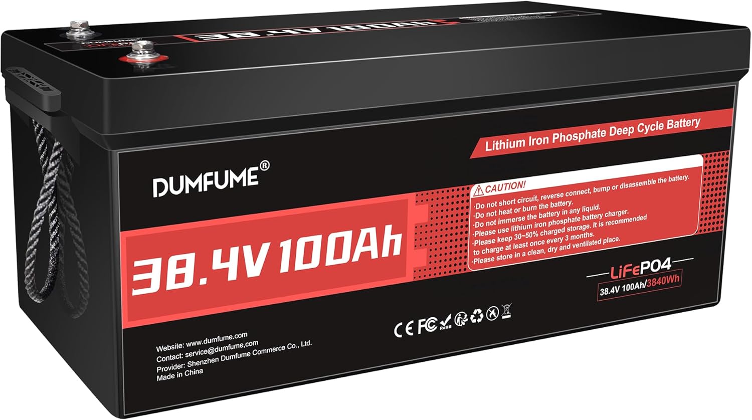 12V 300Ah Lithium LiFePO4 Battery with 200A BMS