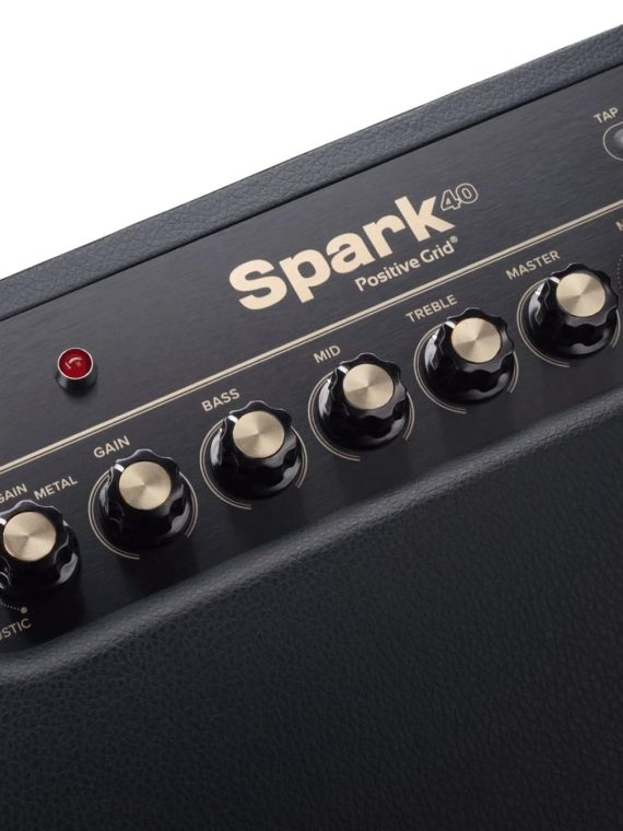 40-Watt Combo Practice Guitar Amplifier Electric Bass and Acoustic Guitar Amp with Spark Mobile App – Pearl