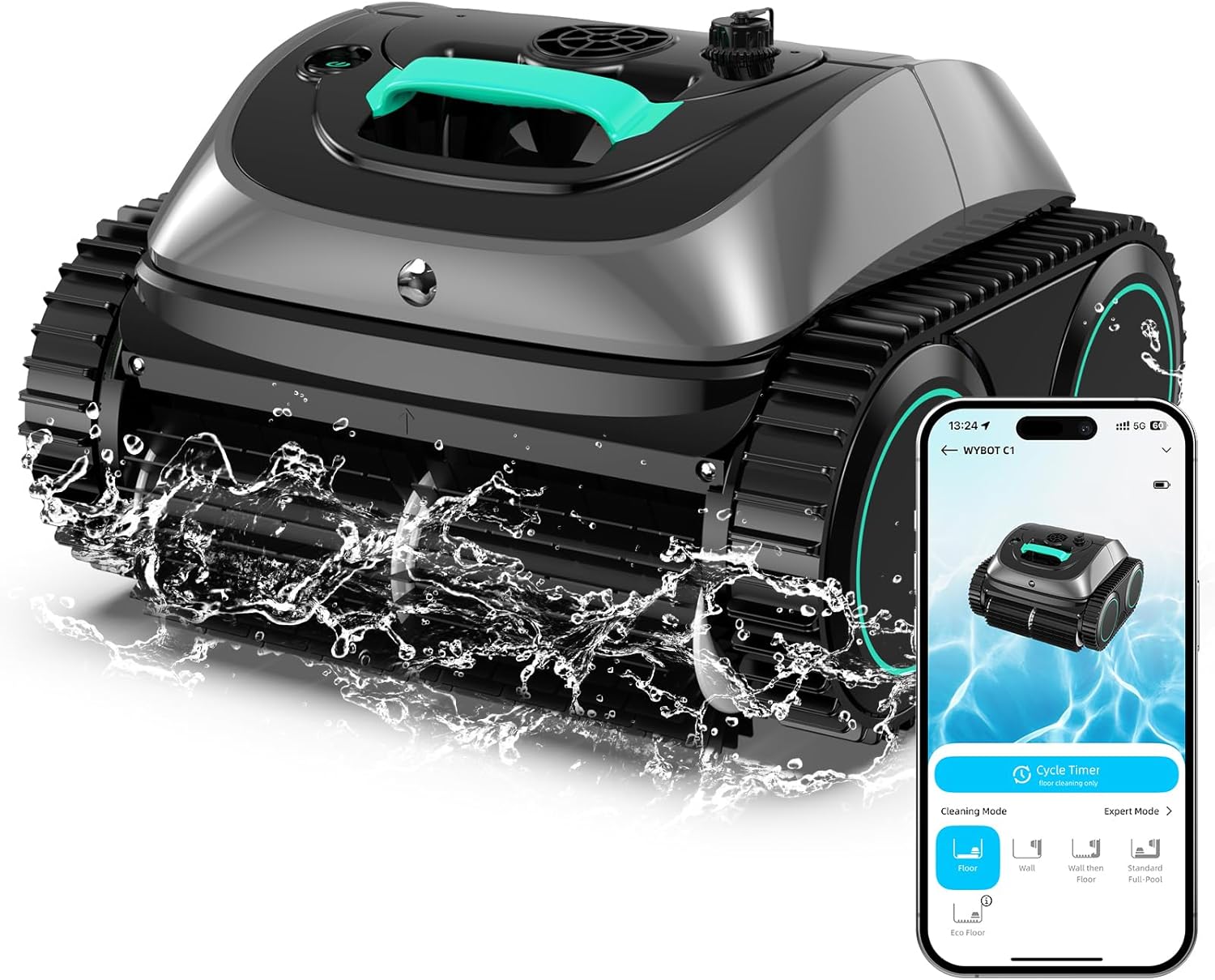 C1 Pool Robot Vacuum – Cordless Inground Cleaner