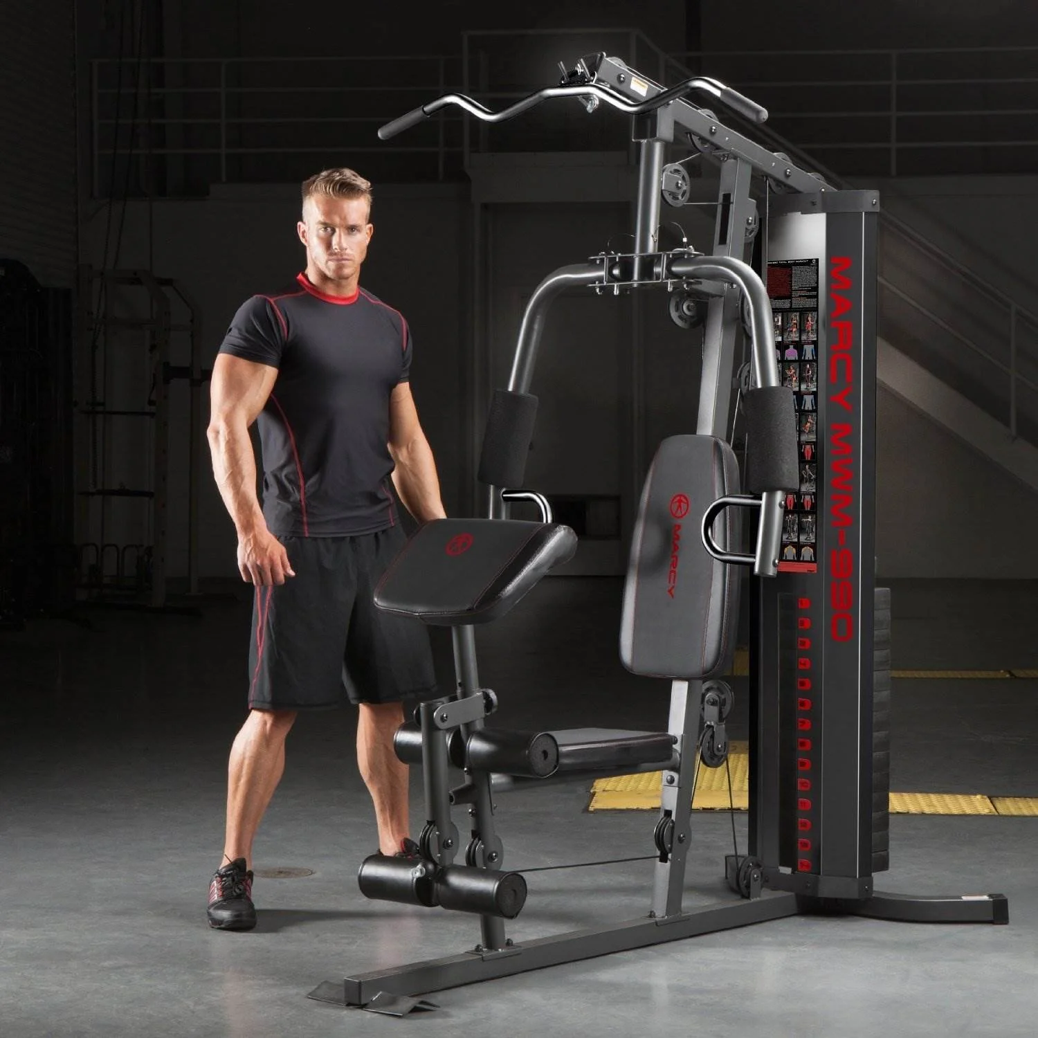 2026 Marcy Dual-Functioning Full Body 150lb Stack Home Gym Workout Machine MWM-990