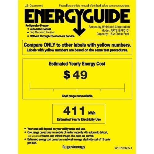 2026 18 Cu. Ft. Top-Freezer Refrigerator Black