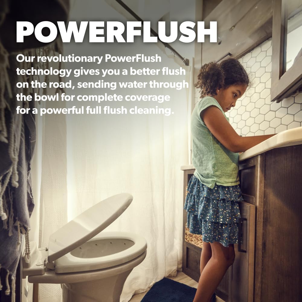 320 Series Standard Height RV Toilet – White