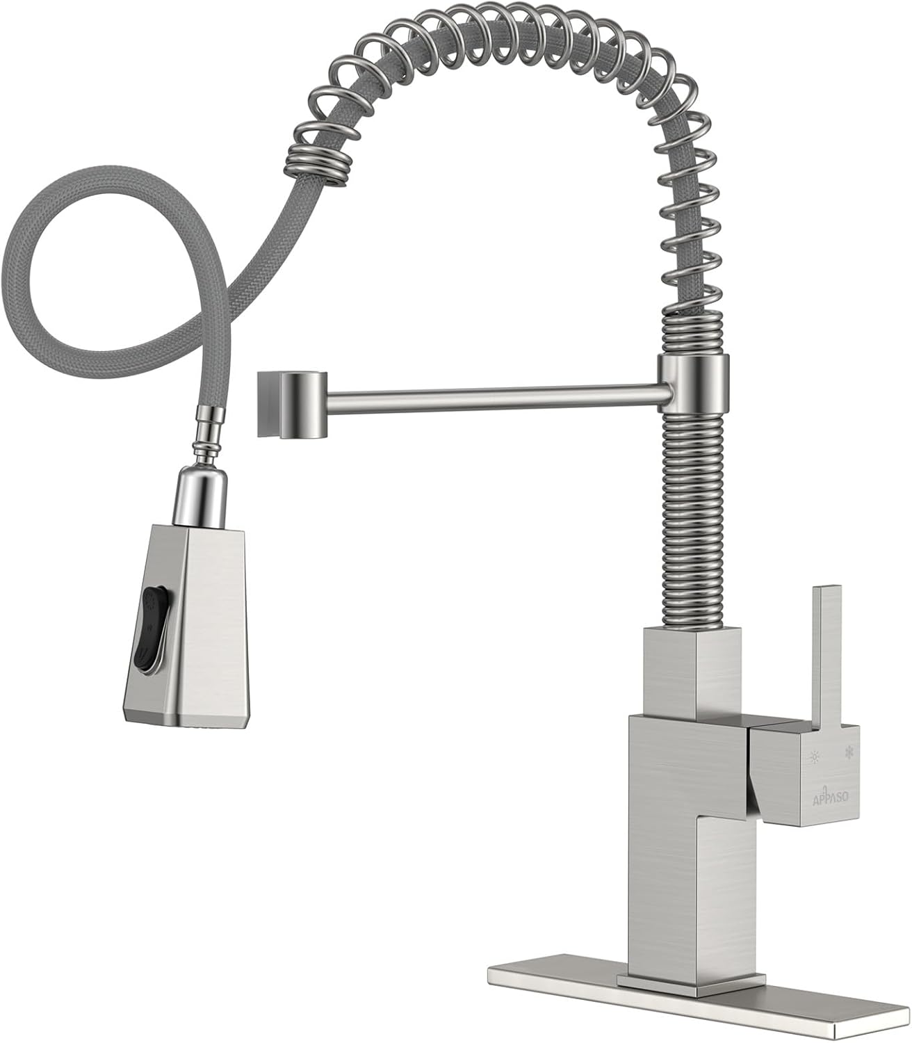 Black Touchless Kitchen Faucet with Soap Dispenser, Motion Sensor Activated Hands-Free Automatic Faucet for Sink with Pull Down Sprayer, Single Handle Smart Faucets for Kitchen Sink