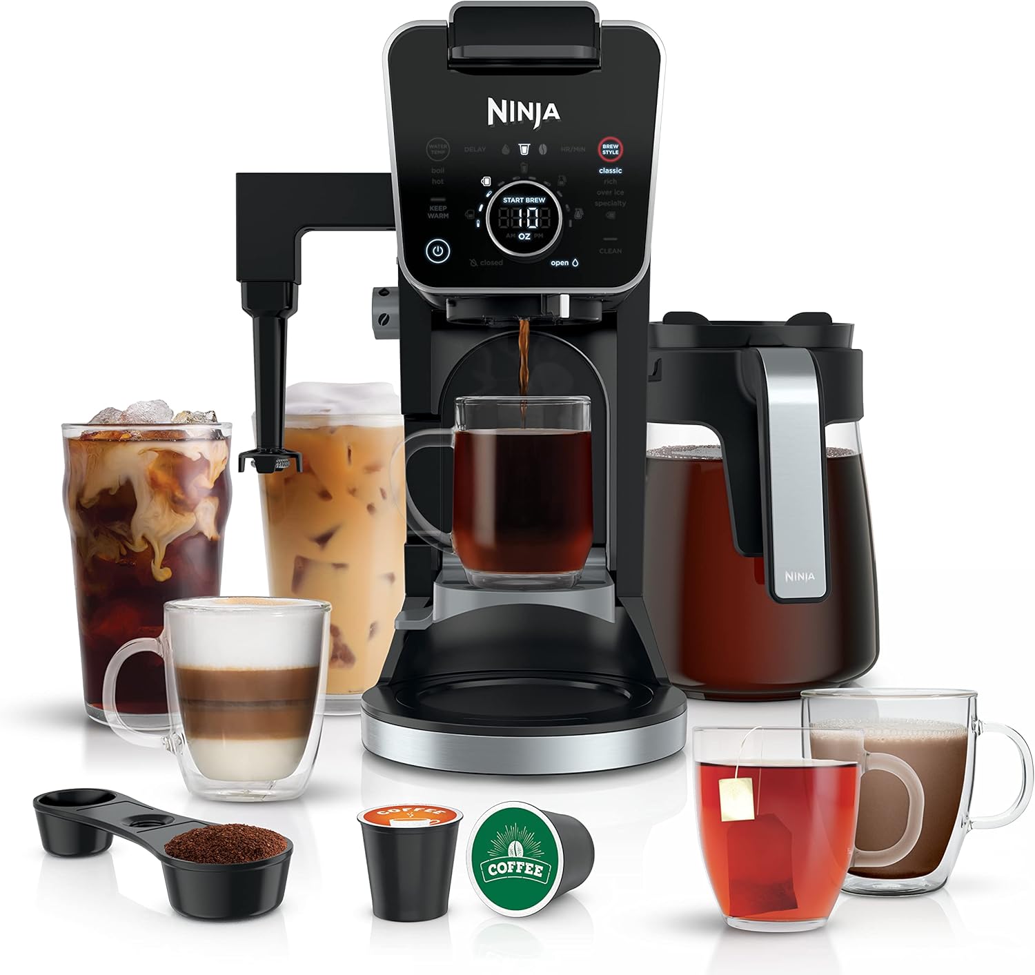 NINJA Drip Coffee Maker DualBrew Pro K-Cup Combo 12 Cup