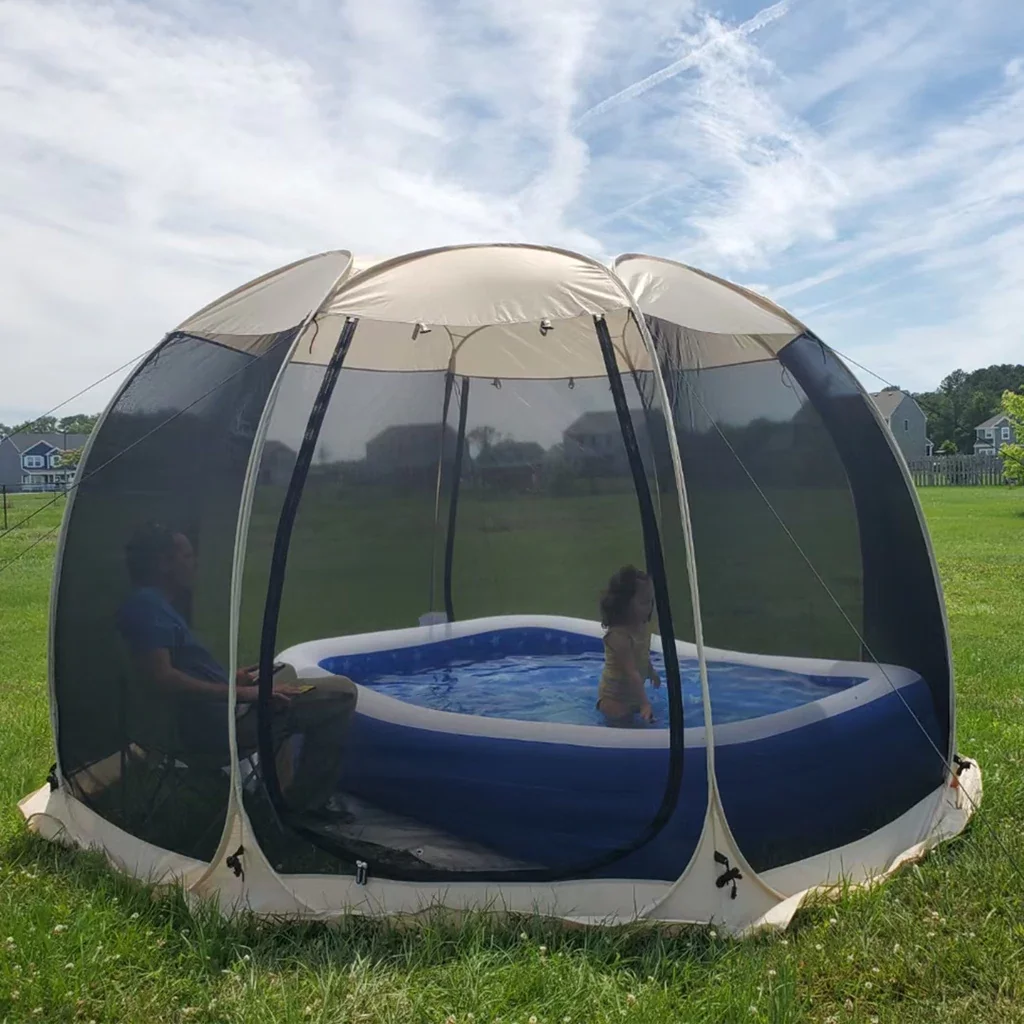 2026 Alvantor Screen House Room Camping 12'x12' Beige Instant Canopy