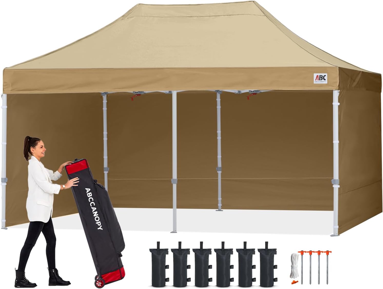 Easy Pop Up Canopy Tent 10×10 with Sidewalls