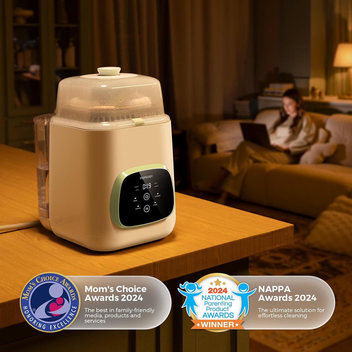 2026 Momcozy KleanPal Pro Baby Bottle Washer, Sterilizer & Dryer - All-in-One Cleaning Machine for Bottles, Pump Parts & Baby Essentials