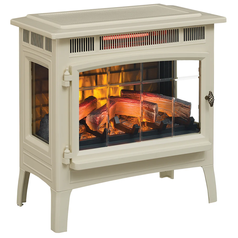 2026 Duraflame 3D Cream Infrared Electric Fireplace Stove with Remote Control - DFI-5010-04