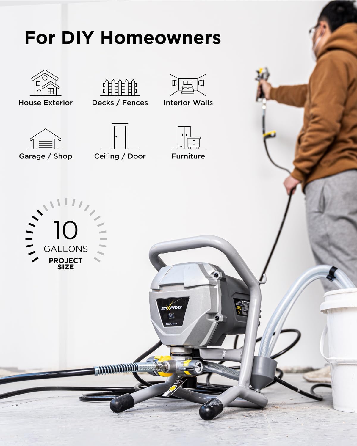 Maxpray M1 Airless Paint Sprayer for DIY Painting