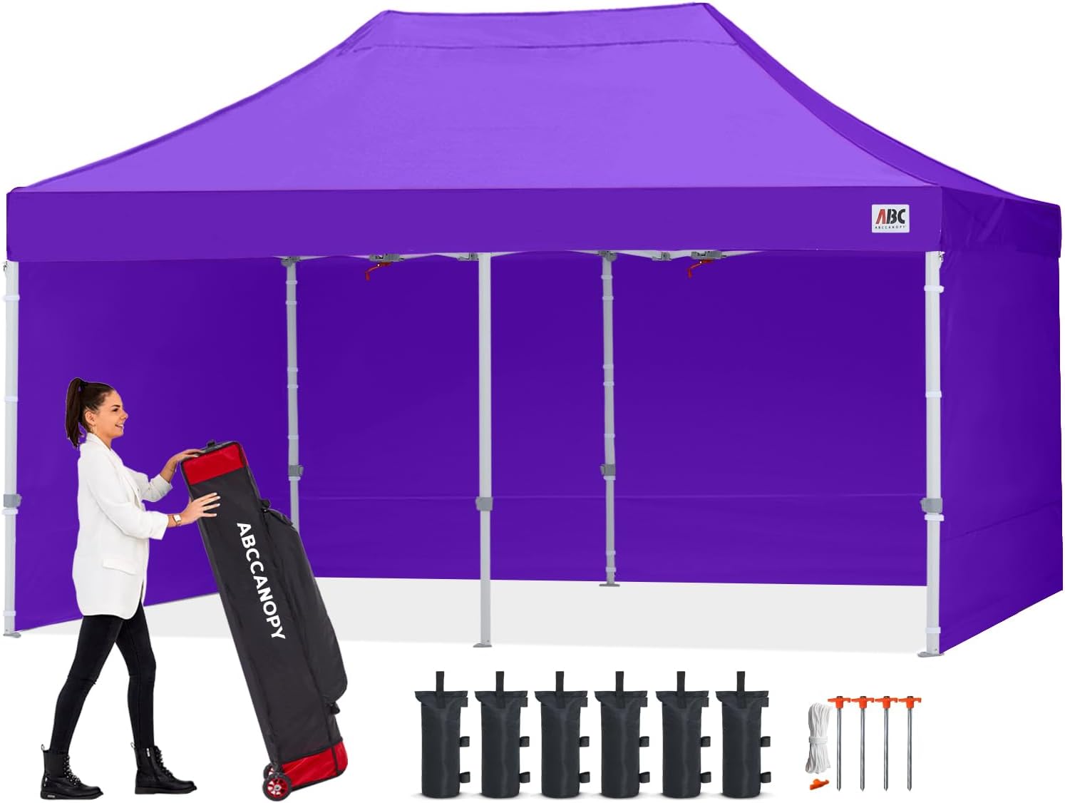 Easy Pop Up Canopy Tent 10×10 with Sidewalls